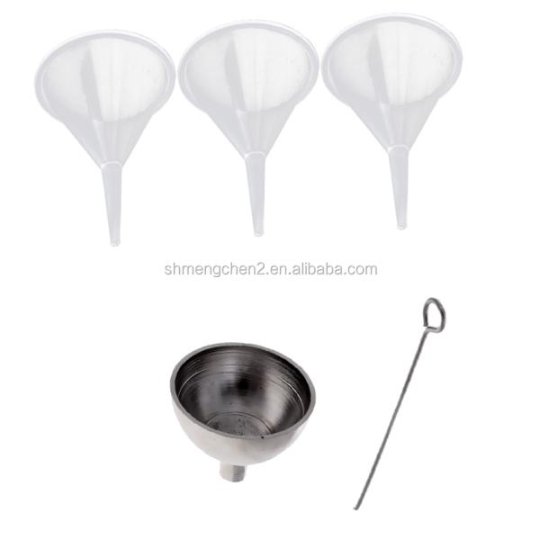 CNC Inlay Technology Silver Plated Mini Metal Plastic Funnel Kit for Filling Cremation Jewelry Urns Ashes