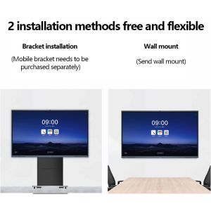 65 75 86 inch interactive flat panel display