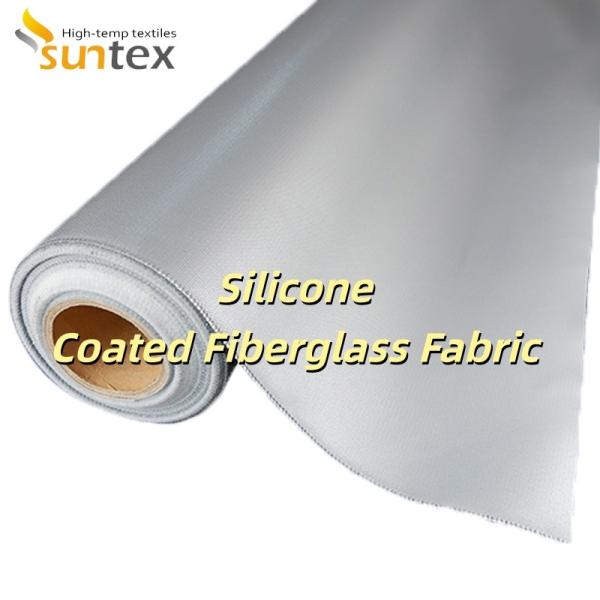 Durable Anti-Aging Silicone Coated Fiberglass Fabric with Corrosion Resistance and Weatherproof Properties