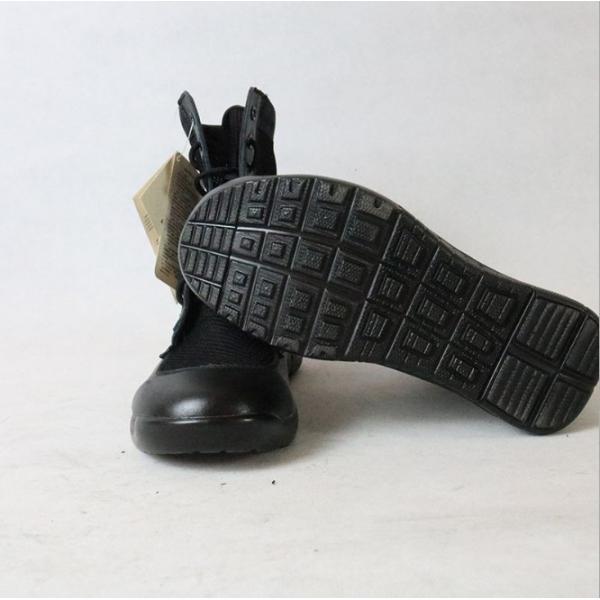 Черный неподдельный кожаный размер 38-45 ботинок боя тактический