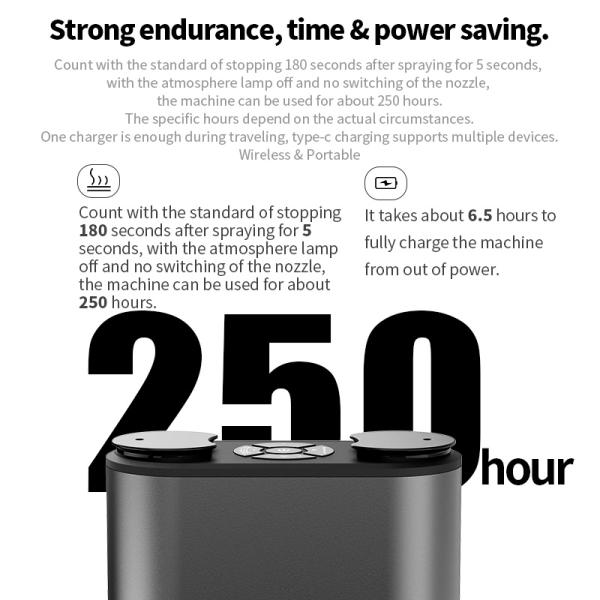 HOMEFISH Difusor de aroma puro sin agua Difusor de atomización Diseño de doble boquilla