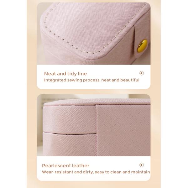 ПУ кожаные ювелирные изделия хранилище коробки организатор для колец сережки и помады на месте