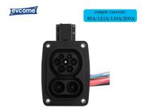 Prise du connecteur CCS2 de chargeur d'EVCOME Ev (80A 125A 150A 200A) sans CE UKCA ROHS d'ODM d'OEM de câble