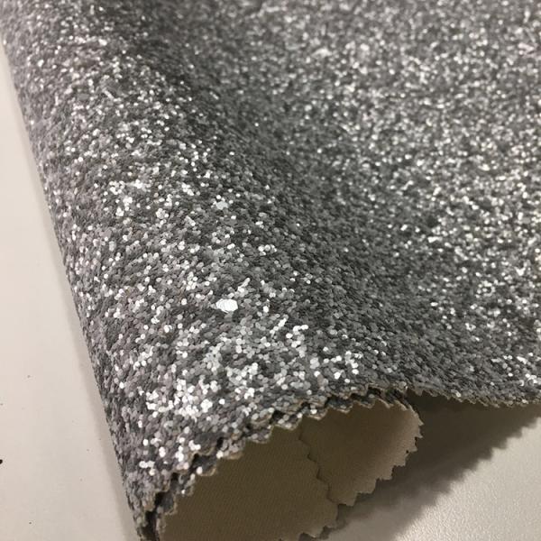 Non Woven Glitter Wall Fabric , Chunky Glitter Wallpaper Decorative Application