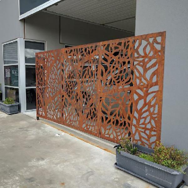 Painéis decorativos de aço corten de 2 mm, polidos