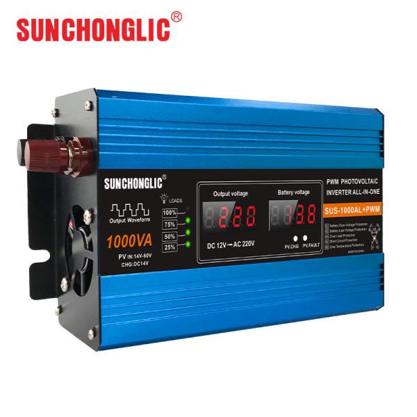 12v To 220v Solar Charge Inverter 1000va 1000w Modified Sine Wave Power Inverter