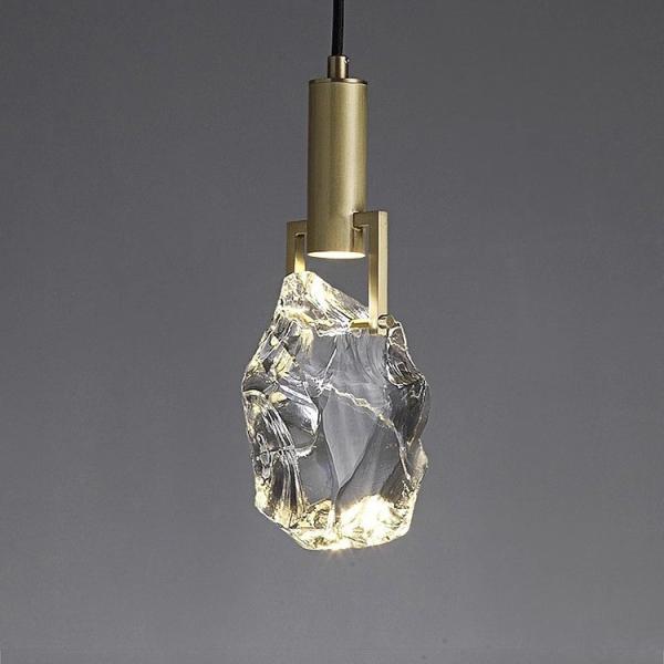 D12cm*H26cm Nordic Fancy Home Decoration Single Hanging Lighting Modern Crystal Chandelier Pendant Light