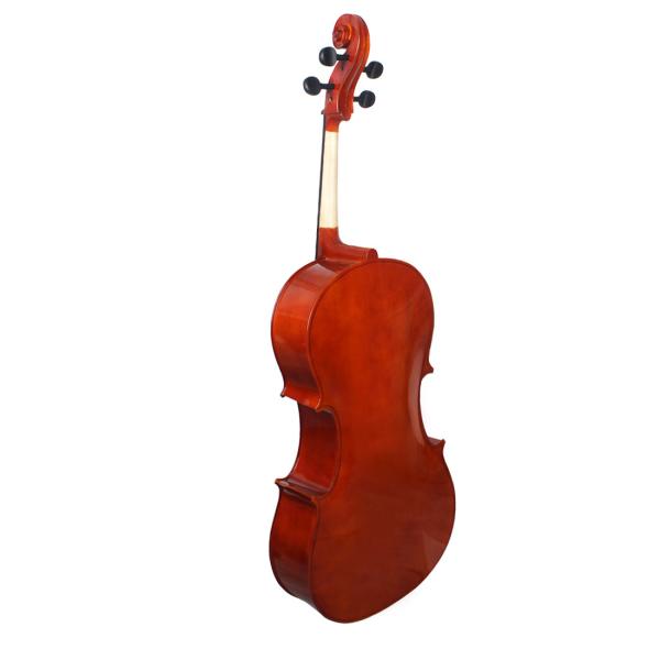 China Hand Made  Professional Wholesale Glossy Varnishing 4/4 Cello The panels are  made of solid spruce wood