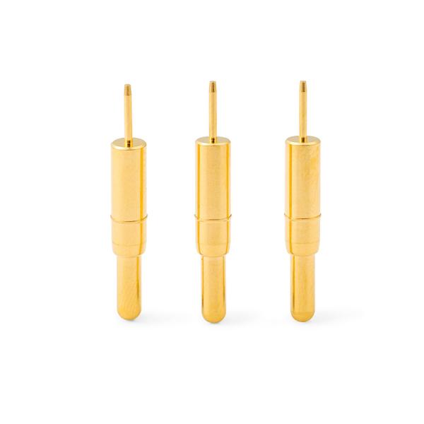 High Precision Brass C6801 Pogo Pin Connector Spring Loaded Dip Type Gold Plated