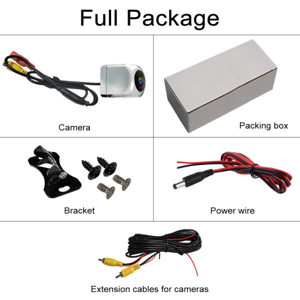 Universal Car Rear View Camera 1080P AHD CVBS Vehicle Reversing Camera 170° Wide Angle Waterproof Car Camera