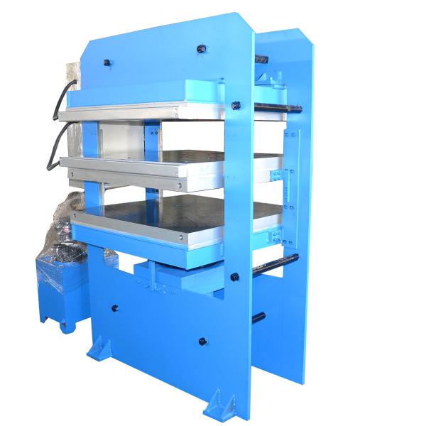 PLC Control Rubber Plate Vulcanizer / Rubber Curing Press