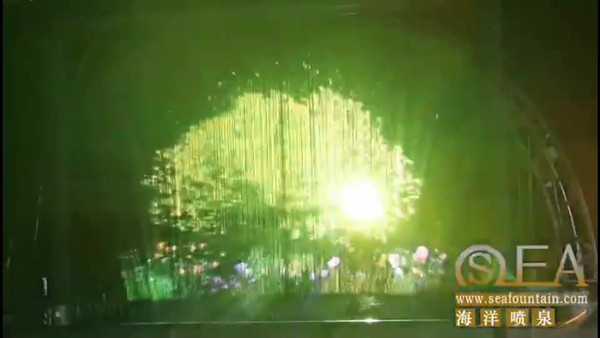 Características de la empresa privada Fuente de cortina de agua digital