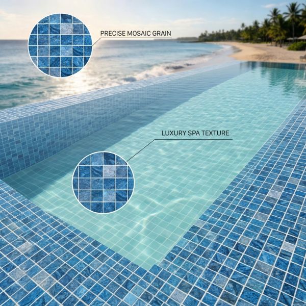 Swimming Pool Tile Blue Ceramic Pool Mosaic From China