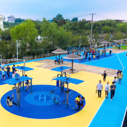 Anti-UV EPDM SBR Rubber Granules For Playground Rubber Mulch Soft Playground Flooring