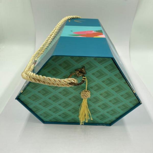 Custom Zongzi paper box eco custom handmade paper gift box luxury cardboard paper box with your logo gold foil