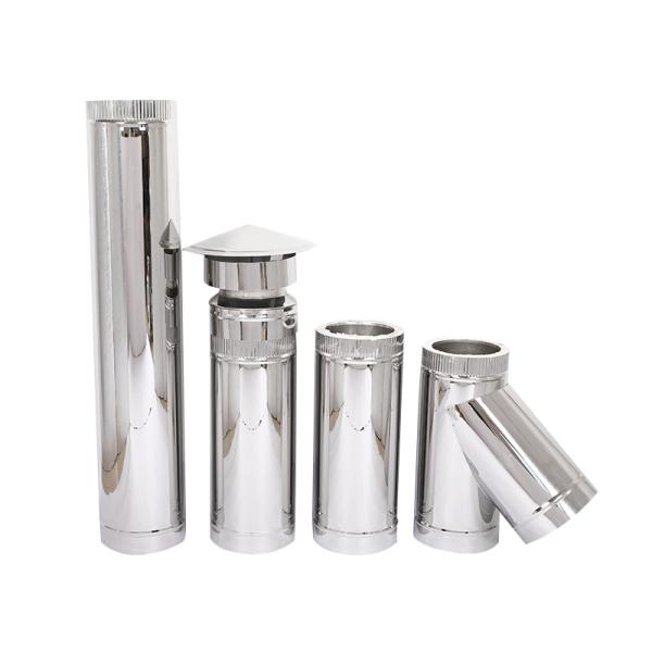 Adaptador do conduto 6 material dobro de aço inoxidável da tubulação SUS304 SUS316 do fogão da parede da polegada