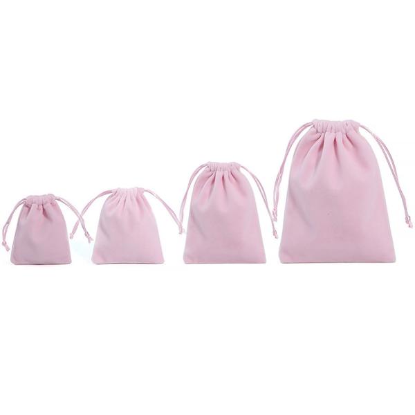 Anti Scratch Drawstring Velvet Jewelry Bag Pouch For Jewelry Luxury Gift Packaging