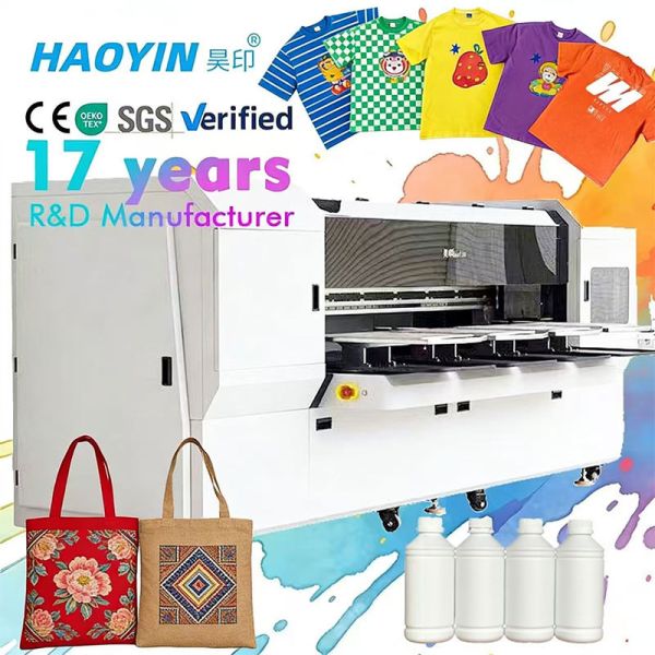 Eco Friendly Water Based Ink DTG Printer For Soft Feel Apparel Printing