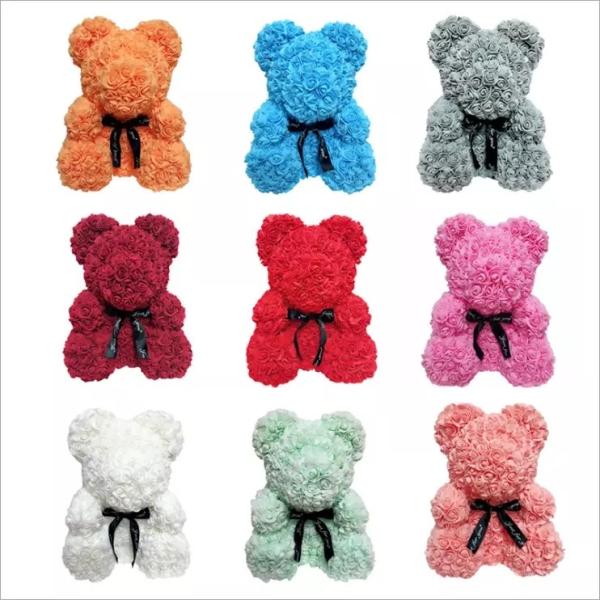 2021 Most Hot Selling Gift 40cm Rose Bear In Gift Box
