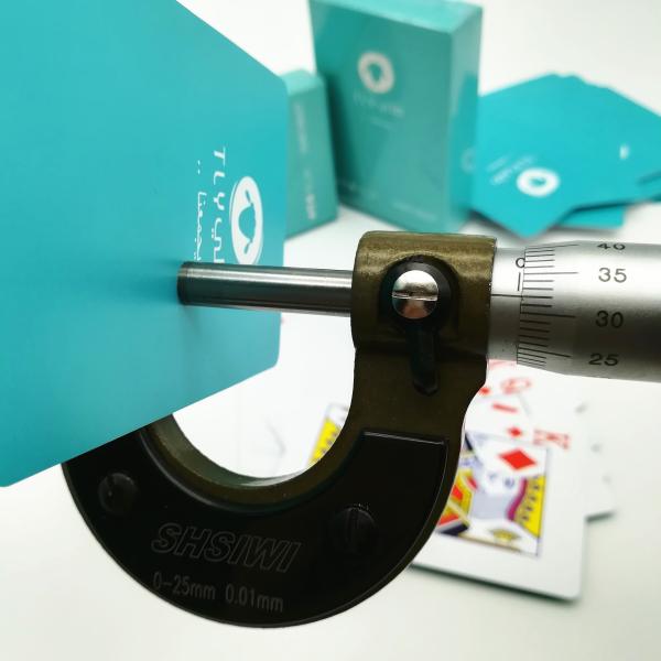 CMYK 4C Printing Waterproof Plastic Playing Cards , 300g Plastic Poker Playing Cards