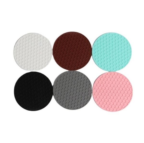 Deep Grooved Absorbent Silicone Coaster Pad Mat for Heat Resistant Pot Mug Coffee Cup