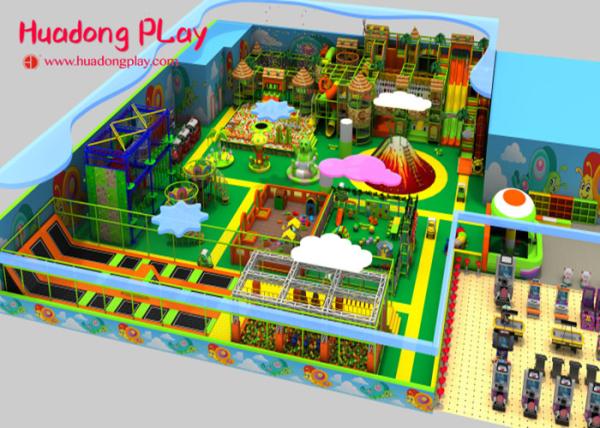 Commercial Wooden Soft Indoor Play Equipment For Toddlers Anti  Skid  Highly Reliable