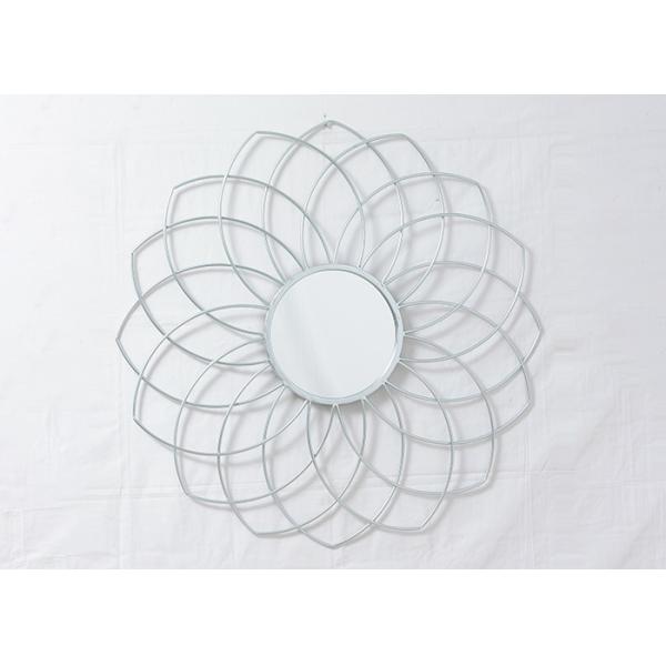 Gold Silver Decorative Flower Mirror Wall Decor