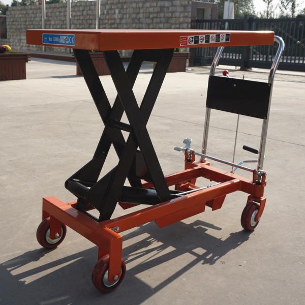 PT300A Pedal Hydraulic Manual Lifting Platform Cart With Electric Mold Option