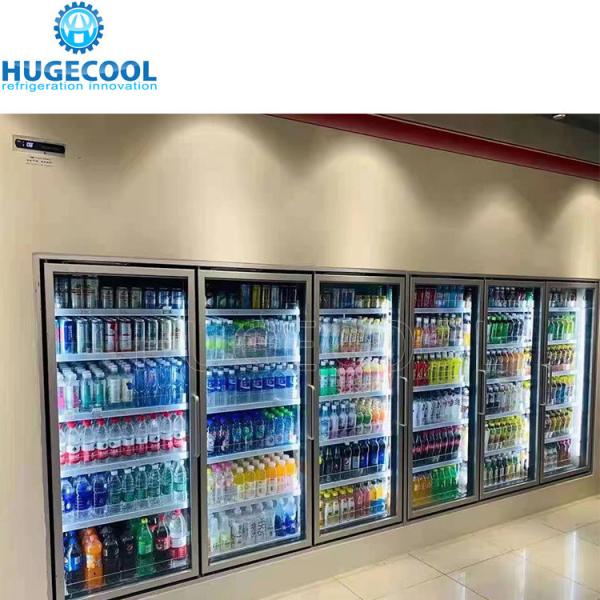 10 porta de vidro prata caminhada em resfriador para cozinha mini monobloco equipamento de refrigeração