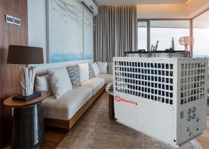 V - Type High Temp Electric Air Source Heat Pump With LCD Finger Touch