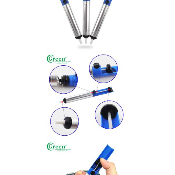 Plastic Desoldering Vacuum Pump , Green DP012 Vacuum Solder Removal Tool