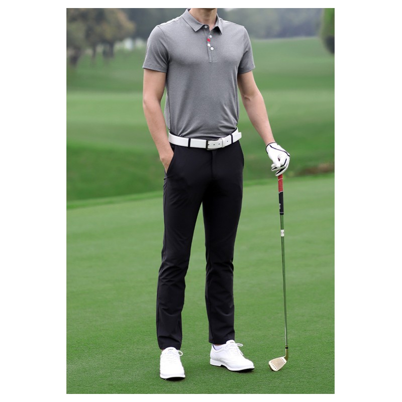 Men's Summer Golf Short Sleeve T-Shirt, Breathable Quick Dry Functional Fabric Golf Apparel