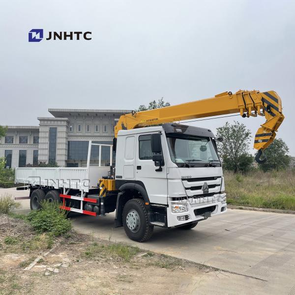 O caminhão telescópico de Sinotruk Howo 6x4 10 montou o guindaste de Crane Straight Arm Cargo Truck
