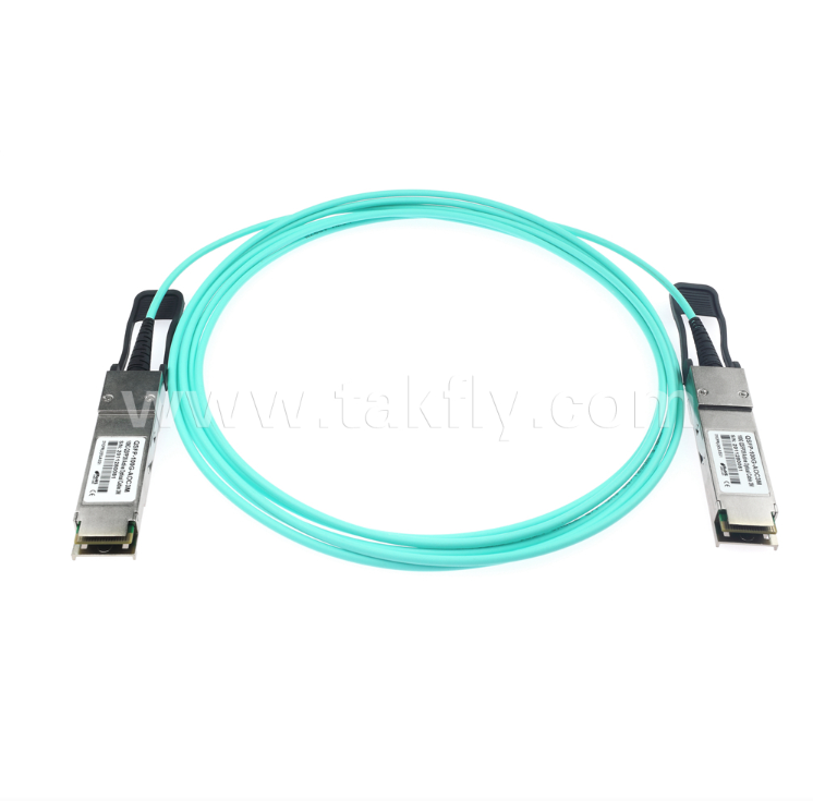 100G QSFP28 Active Optical Cable (AOC) – 4×25G, Up to 104Gbps, 3-70m, VCSEL Array, Low Power <3.5W, QSFP28 to QSFP28