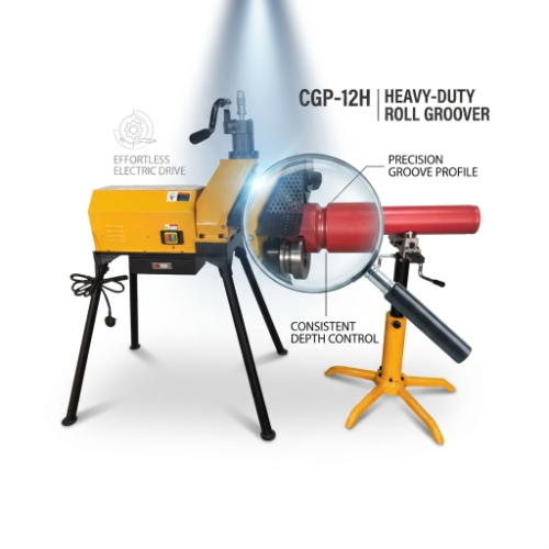 Hydraulic Heavy Duty Roll Grooving Machine 2-12 Inch Industrial Pipe Groover for Fire Protection Steel Pipe Wholesale