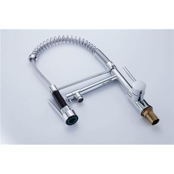 304 Stainless Steel Gold Kitchen Taps Pull Down Sprayer Spring Kitchen Mixer Faucet
