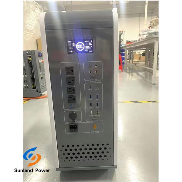 2000W батарея лития электростанции 5324WH для дома с выходом и колесами AC