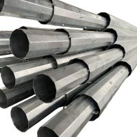 90FT Polygonal Transmission Steel Pole Hot Galvanized Power Steel Transmission Poles