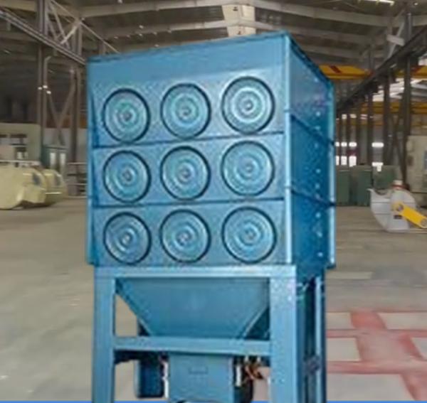 Vertical Cartridge Filter Dust Collector with Pulse Jet Cleaning Industrial Dust Removal