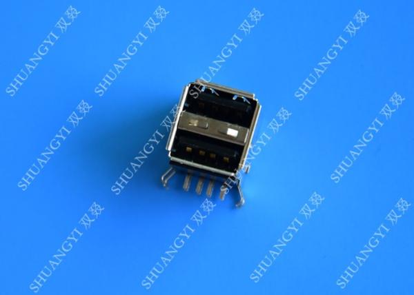 DIP Foot 4 Pin AF Type Double USB Charging Connector Female For PCB