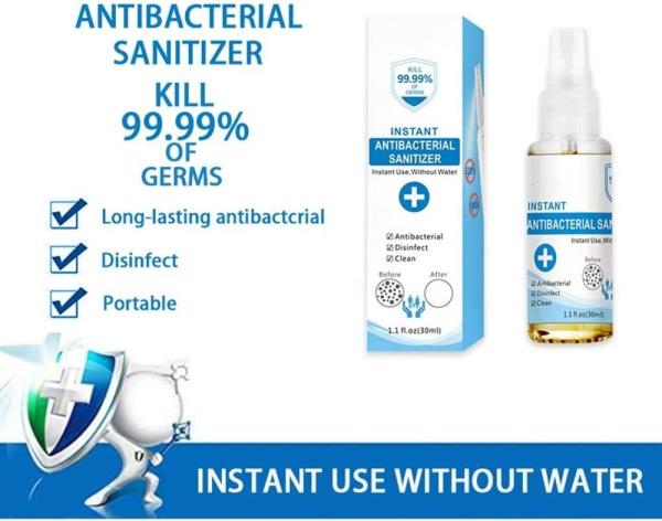 Waterless Disposable Hand Sanitizer Antiseptic Skin Cleaning Care Transparency