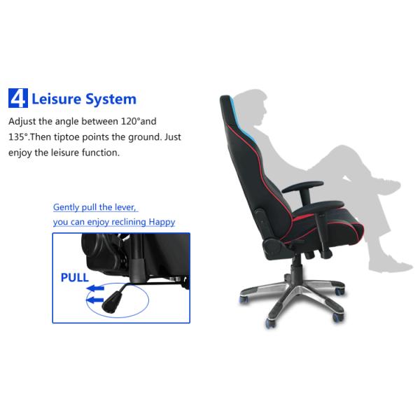 Racing style chair swivel lift chair