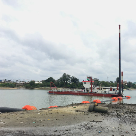 Customized Cutter Suction River Dredging Equipment With Dredging Depth 15m