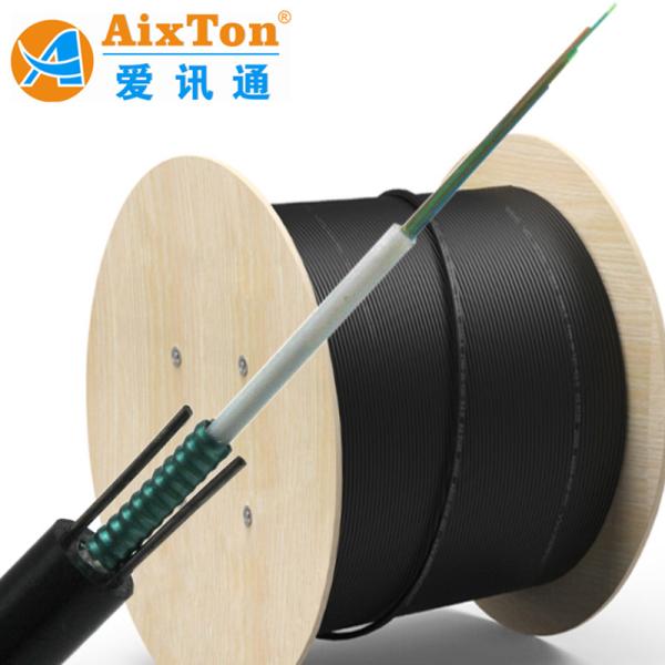 GYXTW 12 noyau 6.0 mm 7.0 mm 8.0 mm câble de fibre optique ronde mode unique 9/125 8 fibres avec tambour blindé en acier ondulé