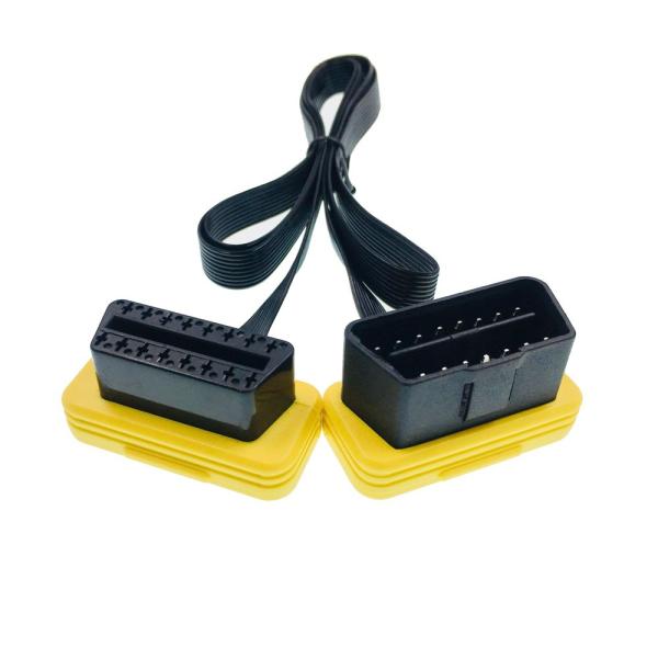 Customized ABS Plastic Right Angle Male OBD2 PCB Connector for Automotive Repair Tools and Customized Special Features