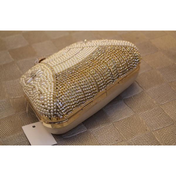 European and American high-grade diamond evening bag banquet bride tassel Clutch