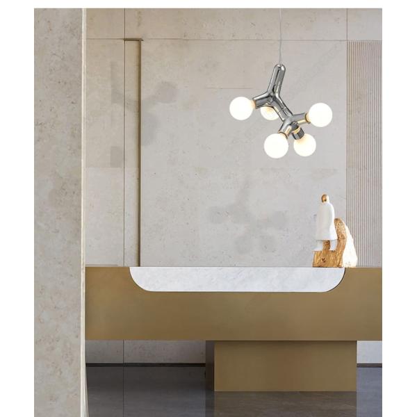 Nordic Copper Chandelier For Dinning Room Modern Living Room Glass Chandelier(WH-MI-444)