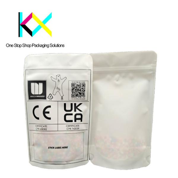 LDPE/EOVH/LDPE Stand Up Recyclable Packaging Pouches For Electronics Products