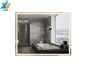 Écran tactile ultra-clair de 5 mm, miroir de vanité monté sur le mur, conçu avec