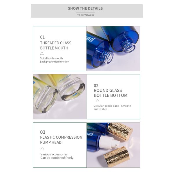 Custom logo Plastic Packaging Bottles with multiple sizes and printing options designed for cosmetic packaging applications
